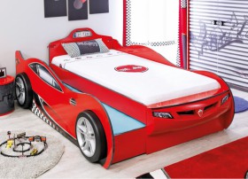 CARBED Кровать-машина Coupe с выдвижной кроватью Red 20.03.1306.00 в Нижневартовске - nizhnevartovsk.katalogmebeli.com | фото