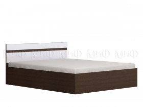 Ким кровать 1,6 (Венге/белый глянец) в Нижневартовске - nizhnevartovsk.katalogmebeli.com | фото