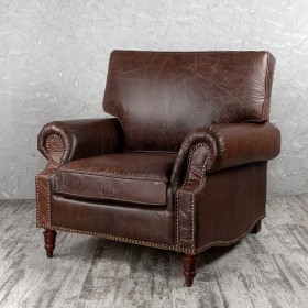 Кресло кожаное Лофт Аристократ (ширина 1100 мм) в Нижневартовске - nizhnevartovsk.katalogmebeli.com | фото