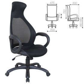 Кресло офисное BRABIX Genesis EX-517 (черное) в Нижневартовске - nizhnevartovsk.katalogmebeli.com | фото