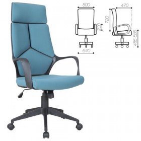 Кресло офисное BRABIX Prime EX-515 (голубая ткань) в Нижневартовске - nizhnevartovsk.katalogmebeli.com | фото