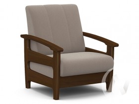 Кресло для отдыха Омега (орех лак/CATANIA COCOA) в Нижневартовске - nizhnevartovsk.katalogmebeli.com | фото 1