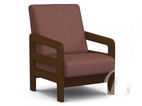 Кресло отдыха Вега-34 (орех лак/UNO BERRY) в Нижневартовске - nizhnevartovsk.katalogmebeli.com | фото