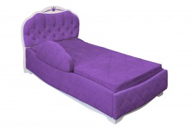 Кровать 190 Гармония Lux 32 Фиолетовый (мягкий бортик) в Нижневартовске - nizhnevartovsk.katalogmebeli.com | фото