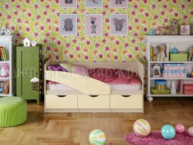 Кровать Бабочки 2,0м (Ваниль матовый) в Нижневартовске - nizhnevartovsk.katalogmebeli.com | фото 1