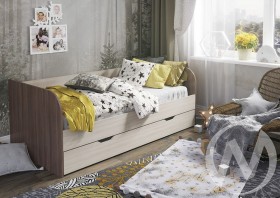 Кровать детская Балли 2-х уровневая (шимо темный/шимо светлый) в Нижневартовске - nizhnevartovsk.katalogmebeli.com | фото