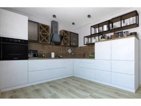 Модульная кухня Бронкс 1,8 м (Кварц) в Нижневартовске - nizhnevartovsk.katalogmebeli.com | фото 5